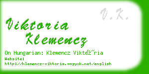 viktoria klemencz business card